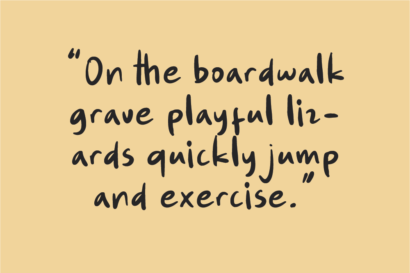 Image Preview of Amusing Handwriting Font Free