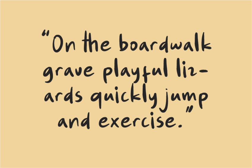 Image Preview of Amusing Handwriting Font Free