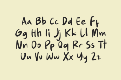 Image Preview of Amusing Handwriting Font Free