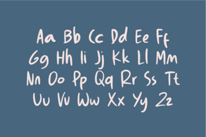 Image Preview of Blossom Handwritten Font - A Handwriting Font Bold