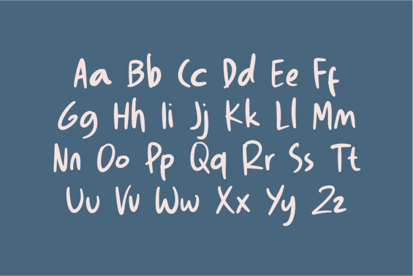 Image Preview of Blossom Handwritten Font - A Handwriting Font Bold