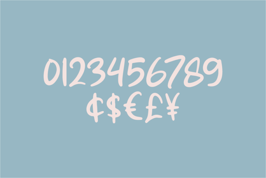 Image Preview of Blossom Handwritten Font - A Handwriting Font Bold