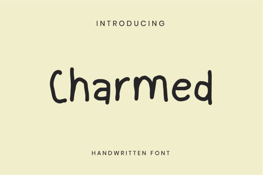 Image Preview of Charmed Handwritten Font - A Handwriting Font for Kindergarten