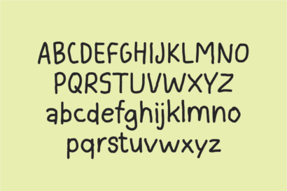 Image Preview of Charmed Handwritten Font - A Handwriting Font for Kindergarten