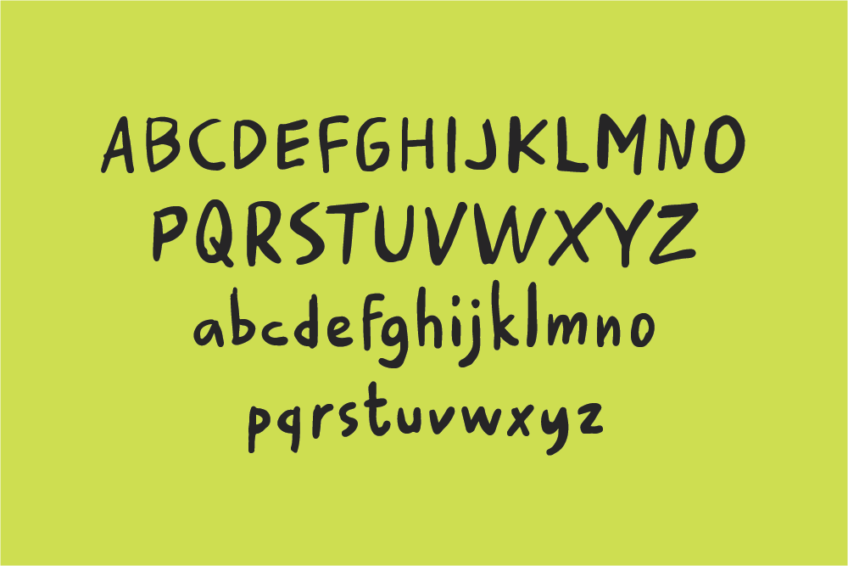 Image Preview of Cherish Handwritten Font - A Handwriting Font for Kindergarten