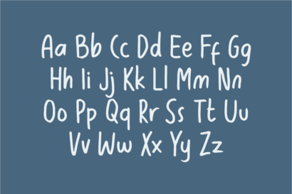 Image Preview of Dreaming Handwritten Font - A Handwriting Fonts for Cards