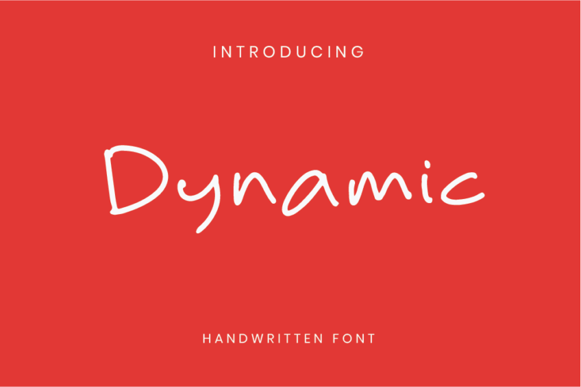 Image Preview of Dynamic Handwritten Font - Best Font for Notes
