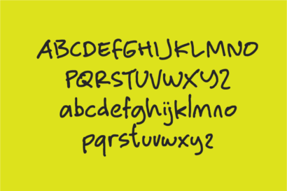 Image Preview of Enchant Handwritten Font - A Font that Looks Like Handwriting Word