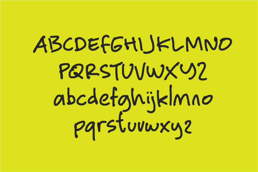 Image Preview of Enchant Handwritten Font - A Font that Looks Like Handwriting Word