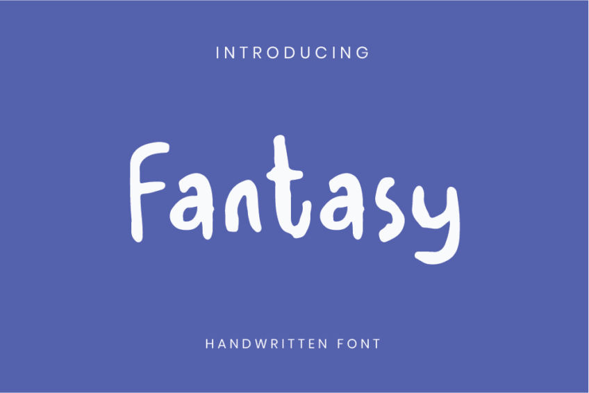 Image Preview of Fantasy Handwritten Font - A Handwriting Fonts for Cards