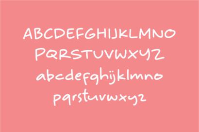 Image Preview of Glowing Handwritten Font - A Handwriting Fonts for Cards