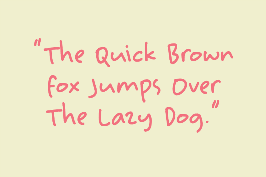 Image Preview of Lovable Handwritten Font - A Font that Looks Like Handwriting Word