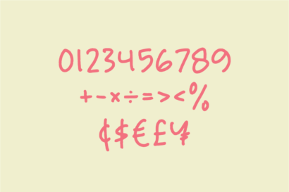 Image Preview of Lovable Handwritten Font - A Font that Looks Like Handwriting Word