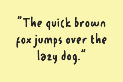 Image Preview of Pleased Handwritten Font - A Handwriting Font Bold