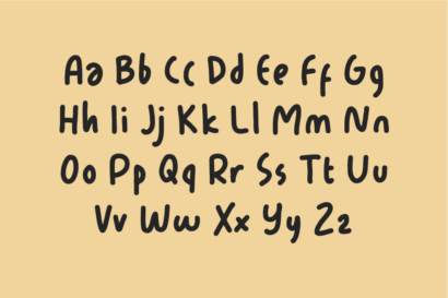 Image Preview of Pleased Handwritten Font - A Handwriting Font Bold