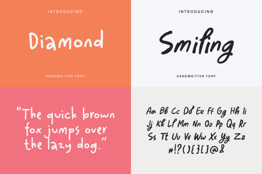 Image Preview of Handwritten Font Bundle Vol.4 - Best Book Cover Font