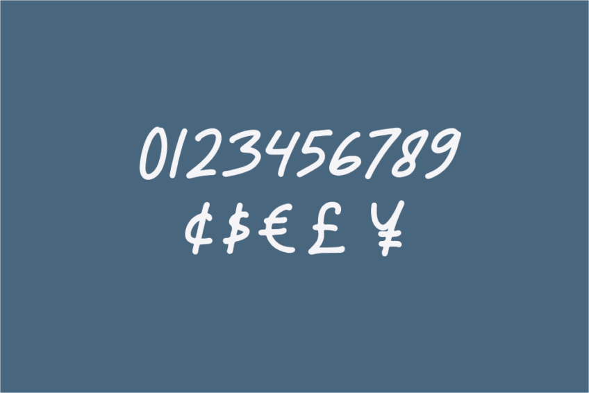 Image Preview of Sunshine Handwritten Font - A Font that Looks Like Handwriting Word
