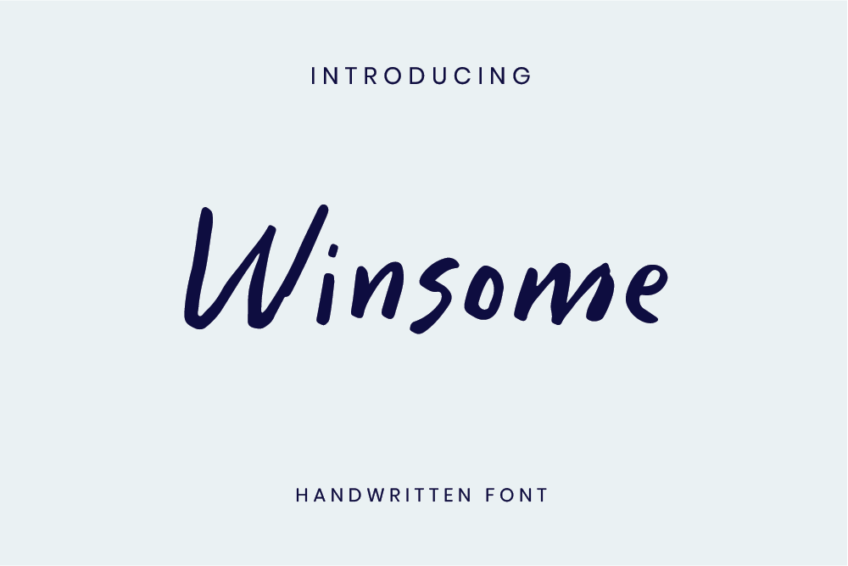 Image Preview of Winsome Handwritten Font - A Handwriting Font Style