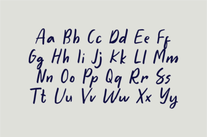 Image Preview of Winsome Handwritten Font - A Handwriting Font Style