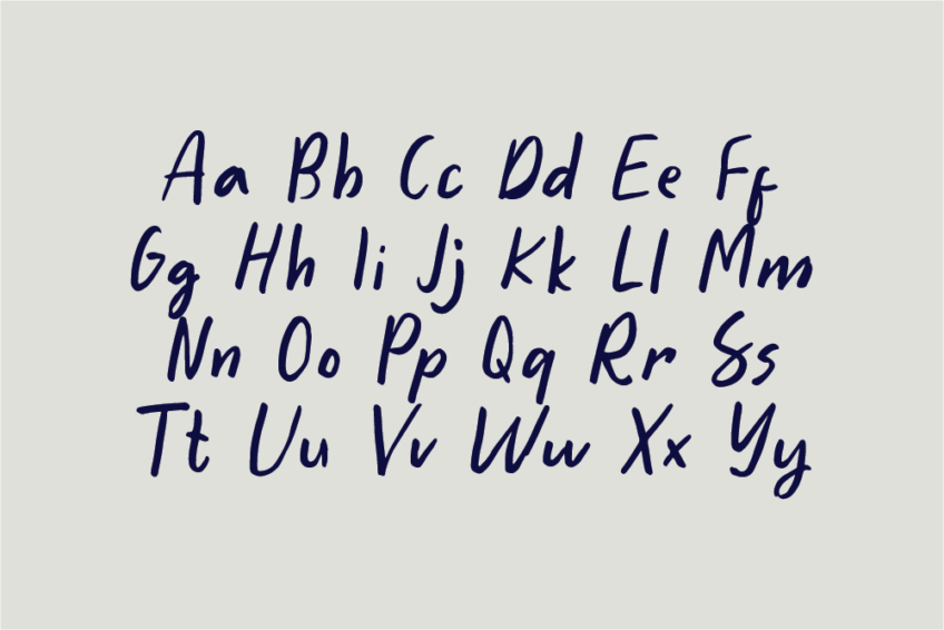 Image Preview of Winsome Handwritten Font - A Handwriting Font Style