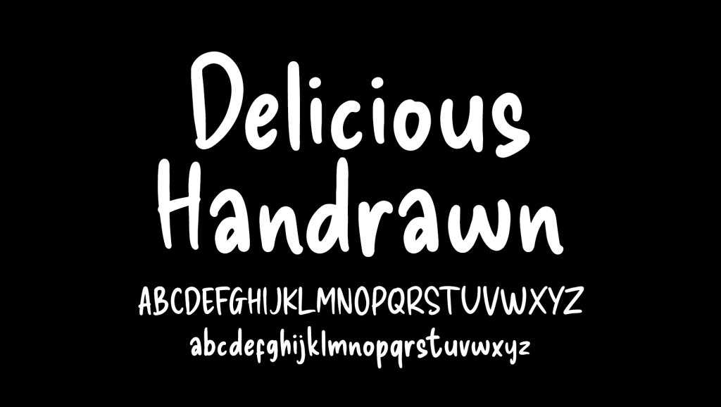 Image Preview of Delicious Handrawn - Handwriting Font Google