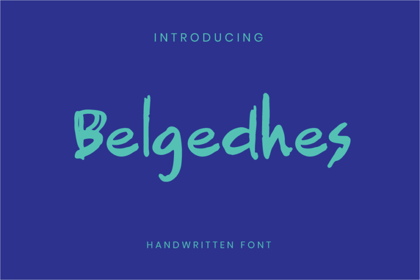 Image Preview of Belgedhes Handwritten Font - A Handwriting Font Style