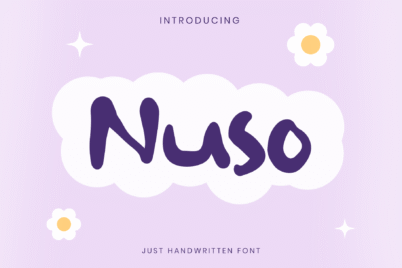 Image Preview of Nuso Handwritten Font - A Handwriting Font Bold