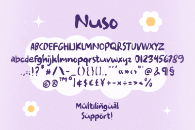 Image Preview of Nuso Handwritten Font - A Handwriting Font Bold