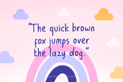Image Preview of Rainbow Handwritten Font - Best Font for Notes