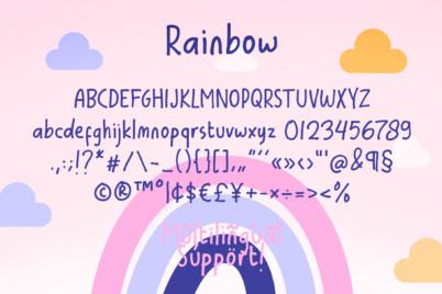 Image Preview of Rainbow Handwritten Font - Best Font for Notes
