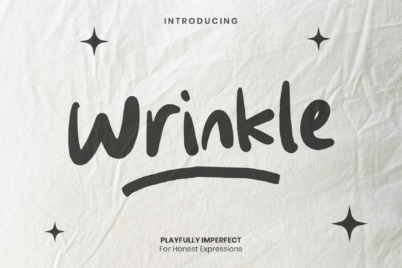 Image Preview of Wrinkle Handwritten Font - A Handwriting Font Bold