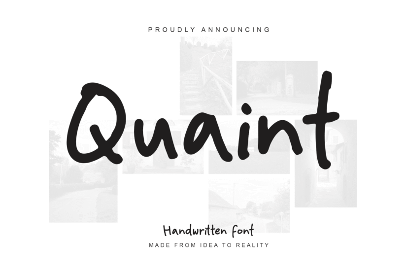 Image Preview of Quaint Handwriting Font Free